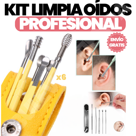 Kit profesional x6 limpia oídos + Envío gratis